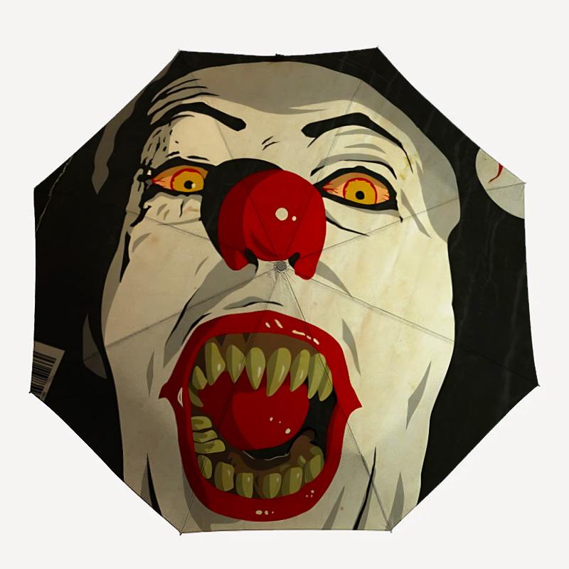 1pc IT Clown Horror Automatic Open/Close Umbrella Folding Umbrella, Portable Compact Travel Umbrella, Gift for Men & Women y14
1pc IT Clown Horror Automatic Open/Close Umbrella Folding Umbrella, Portable Compact Travel Umbrella, Gift for Men & Women y14