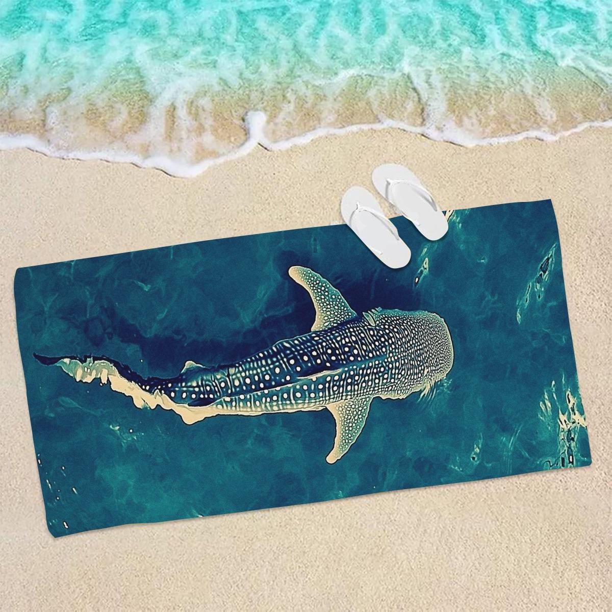 Soft Quick Dry Beach Towel Ocean Whale Shark Pattern Microfiber Sand Free Vintage for Pool Camping Yoga Diving Gift for Men Wome W30*H60(CM)
Soft Quick Dry Beach Towel Ocean Whale Shark Pattern Microfiber Sand Free Vintage for Pool Camping Yoga Diving Gift for Men Wome W30*H60(CM)
