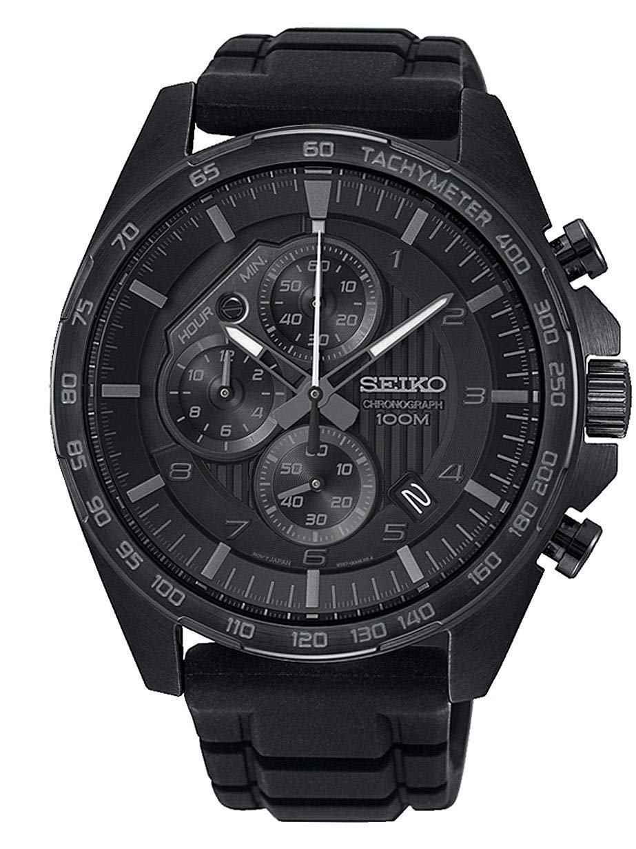 Seiko Motosportz Chronograph Seiko Black Analog Casual Quartz Доставка за кордон SSB327P1 для чоловіків
Seiko Motosportz Chronograph Seiko Black Analog Casual Quartz Доставка за кордон SSB327P1 для чоловіків