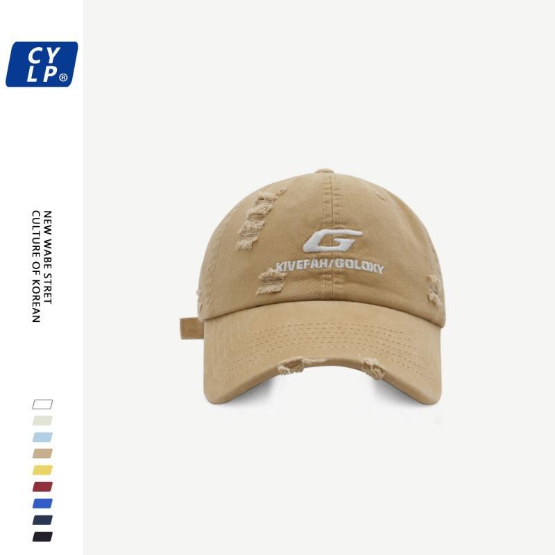 Old Ripped Hip hop Baseball Cap for Men and Women Korean Style Brand G Letter Embroidery Fashionable Baseball Cap Showing Face Adjustable
Old Ripped Hip hop Baseball Cap for Men and Women Korean Style Brand G Letter Embroidery Fashionable Baseball Cap Showing Face Adjustable