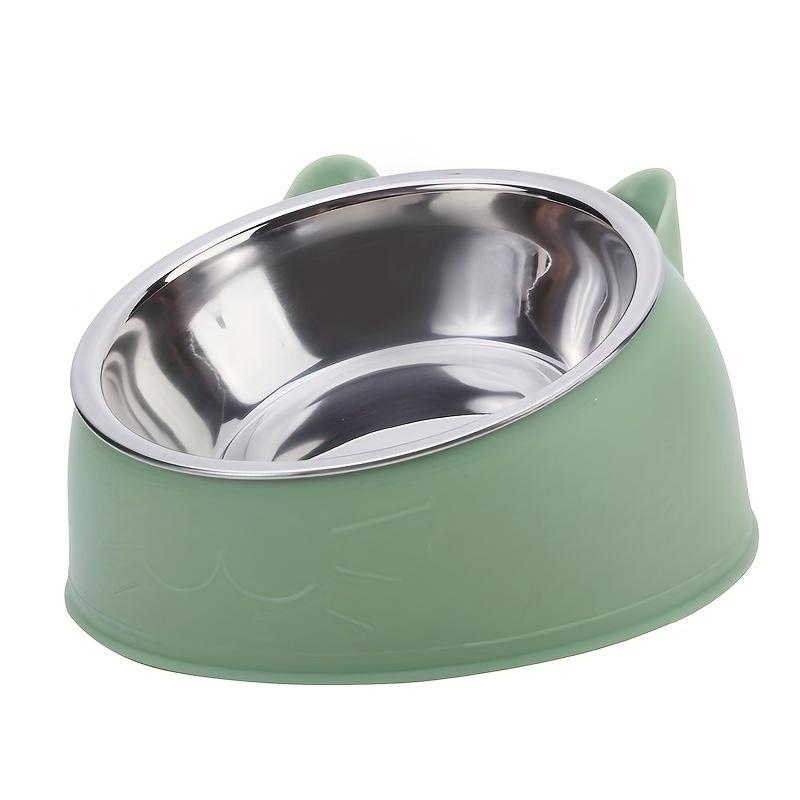 2 In 1 Stainless Steel Cat Bowl With Holder - Cute Ear Design Inclined Food Bowl Water Basin, Anti-slip Raised Pet Feeding Bowl зелёный
2 In 1 Stainless Steel Cat Bowl With Holder - Cute Ear Design Inclined Food Bowl Water Basin, Anti-slip Raised Pet Feeding Bowl зелёный