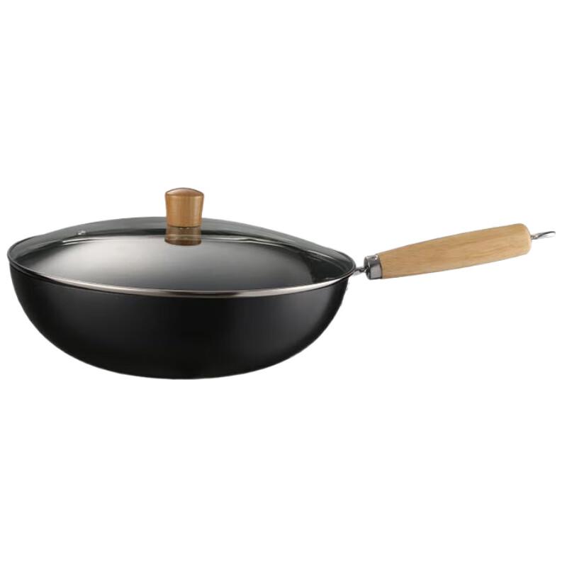 BEST Comfort 32cm Refined Iron Wok with Glass Lid
BEST Comfort 32cm Refined Iron Wok with Glass Lid