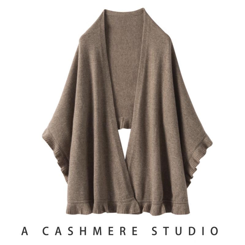 Women s Ruffle Trim Knit Cashmere Shawl
Women s Ruffle Trim Knit Cashmere Shawl
