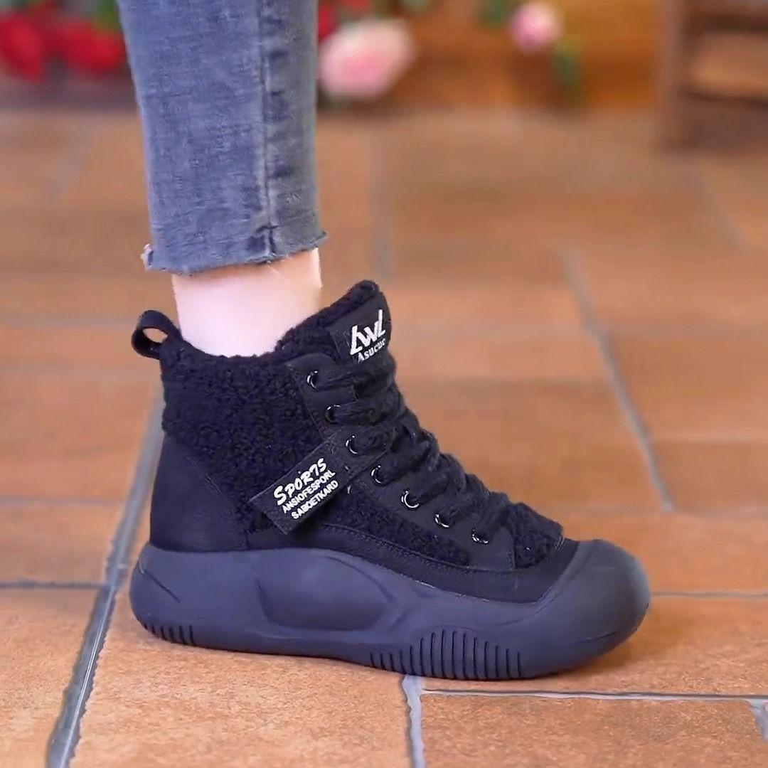 Зимние женские зимние бархатные утолщенные теплые женские хлопковые туфли с толстой подошвой и высоким голенищем короткие сапоги пушистые зимние сапоги 35
Зимние женские зимние бархатные утолщенные теплые женские хлопковые туфли с толстой подошвой и высоким голенищем короткие сапоги пушистые зимние сапоги 35