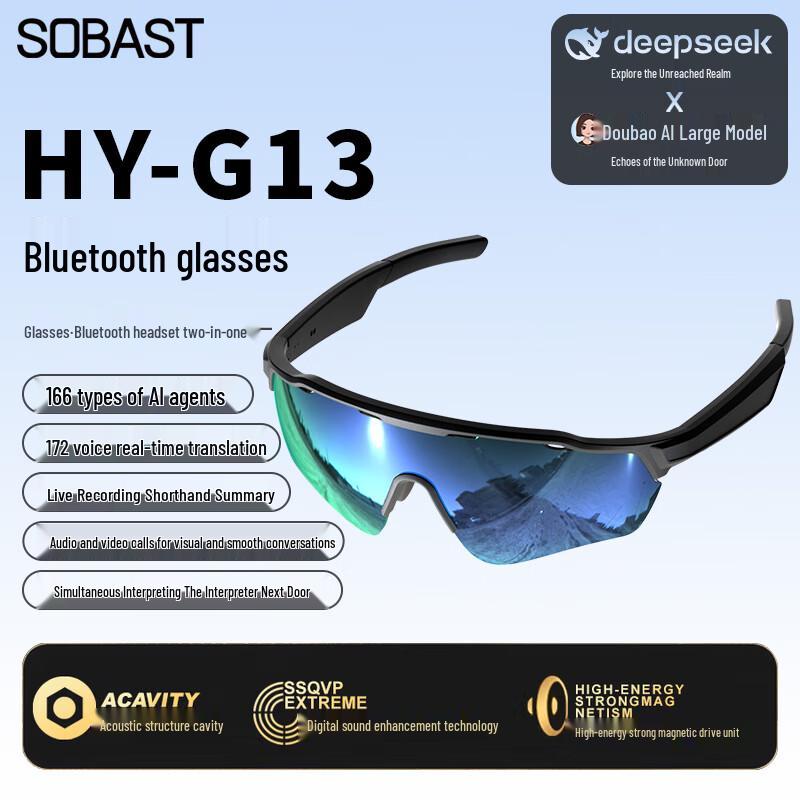 SE SOBAST AI Розумні Bluetooth Аудіо Окуляри
SE SOBAST AI Розумні Bluetooth Аудіо Окуляри