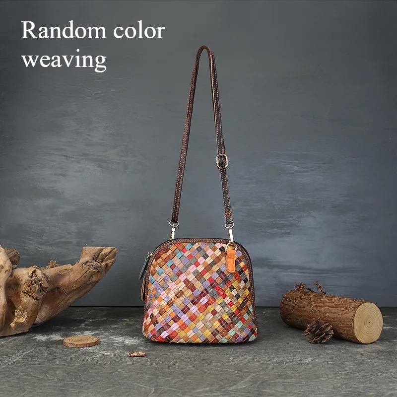 Johnature Сплетенная вручную женская сумка из натуральной кожи, красочная наплечная сумка кроссбоди, модная и универсальная сумка-ракушка разноцветный
Johnature Сплетенная вручную женская сумка из натуральной кожи, красочная наплечная сумка кроссбоди, модная и универсальная сумка-ракушка разноцветный