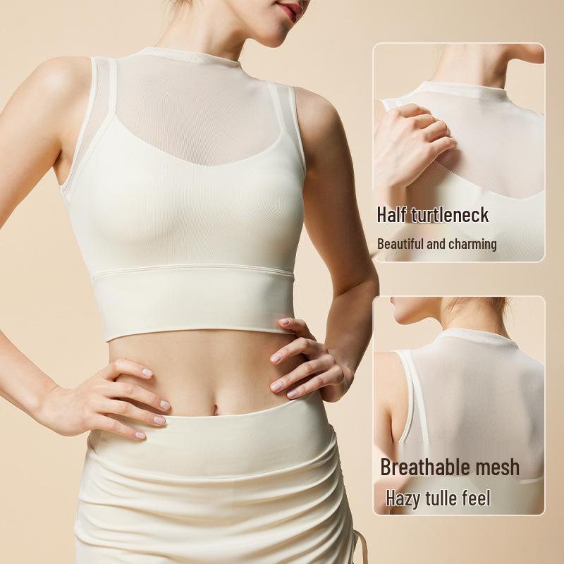 Women s Sexy High Neck Mesh Sports Bra Vest - Breathable Yoga Short Sleeve Fake Two-Piece XL виноградний/фіолетовий
Women s Sexy High Neck Mesh Sports Bra Vest - Breathable Yoga Short Sleeve Fake Two-Piece XL виноградний/фіолетовий