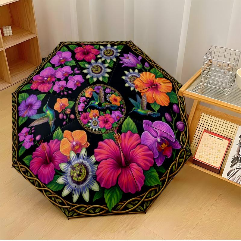 Tropical Birds and Fruits Printed umbrella windproof folding umbrella portable sun and rain umbrella suitable for gifting
Tropical Birds and Fruits Printed umbrella windproof folding umbrella portable sun and rain umbrella suitable for gifting