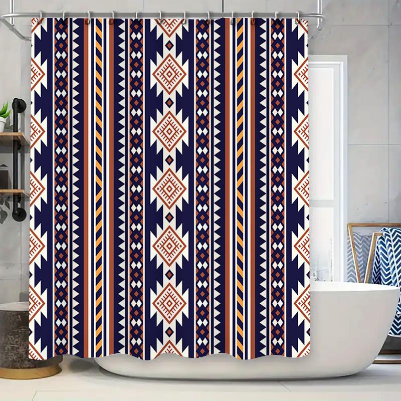 Ethnic Print Shower Curtain Waterproof Home Decor Bath Rug Set For Bathroom Decoration Orange White Colorful Design Fabric Showe W60H190(CM)-1 Pcs
Ethnic Print Shower Curtain Waterproof Home Decor Bath Rug Set For Bathroom Decoration Orange White Colorful Design Fabric Showe W60H190(CM)-1 Pcs
