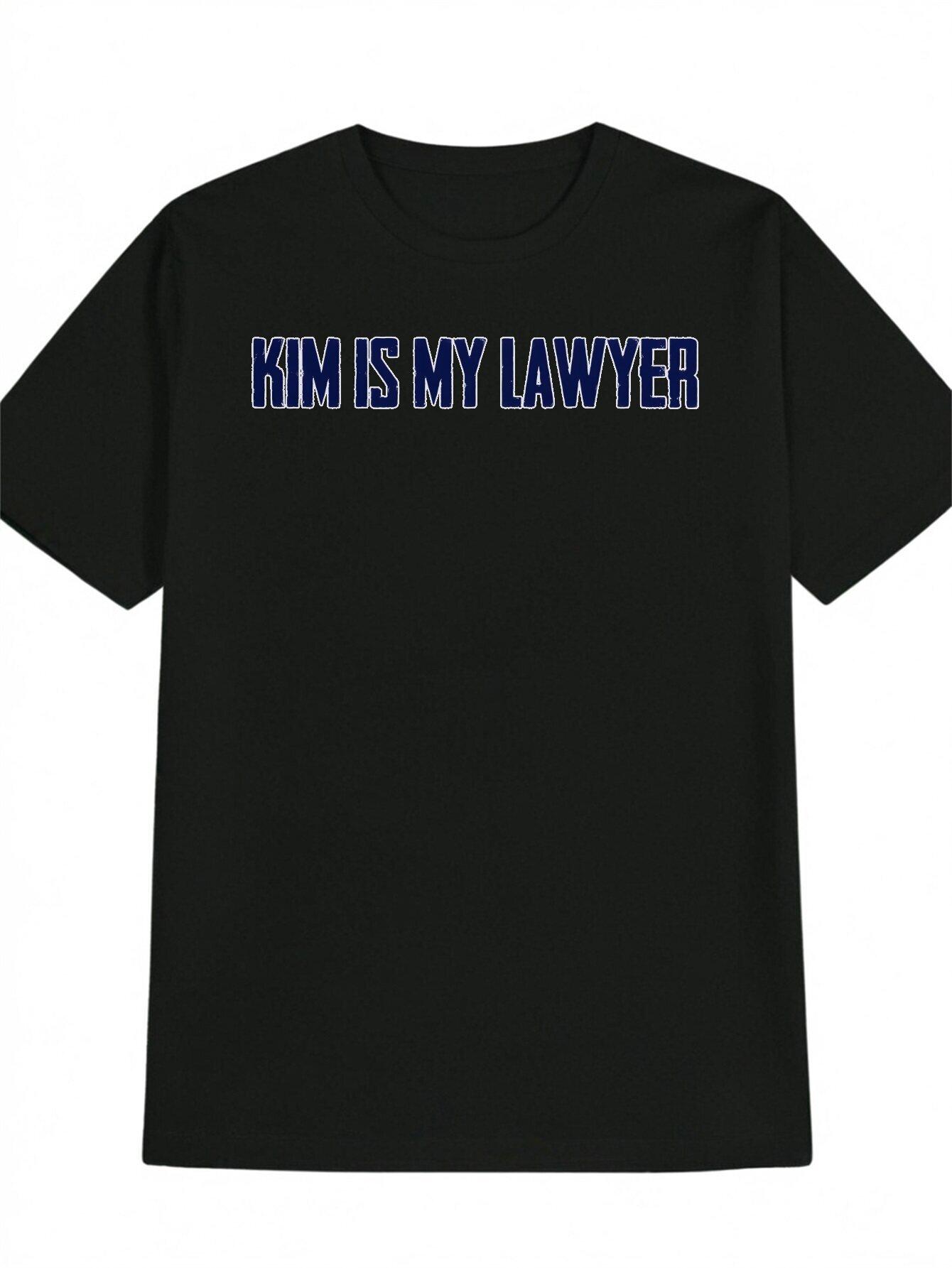 Mens Casual Crew Neck TShirt Kim is My Lawyer print design black blue lettering a musthave for summer machine washable 4XL
Mens Casual Crew Neck TShirt Kim is My Lawyer print design black blue lettering a musthave for summer machine washable 4XL