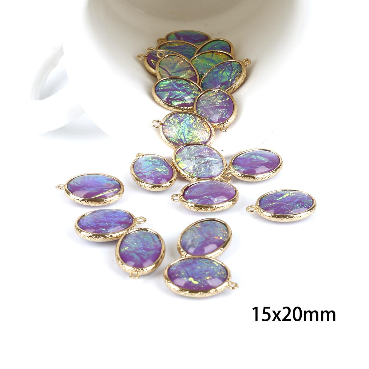 2 шт./лот 15x20 мм из цинкового сплава овальные двухсторонние подвески-подвески для DIY ювелирных аксессуаров фиолетовый
2 шт./лот 15x20 мм из цинкового сплава овальные двухсторонние подвески-подвески для DIY ювелирных аксессуаров фиолетовый