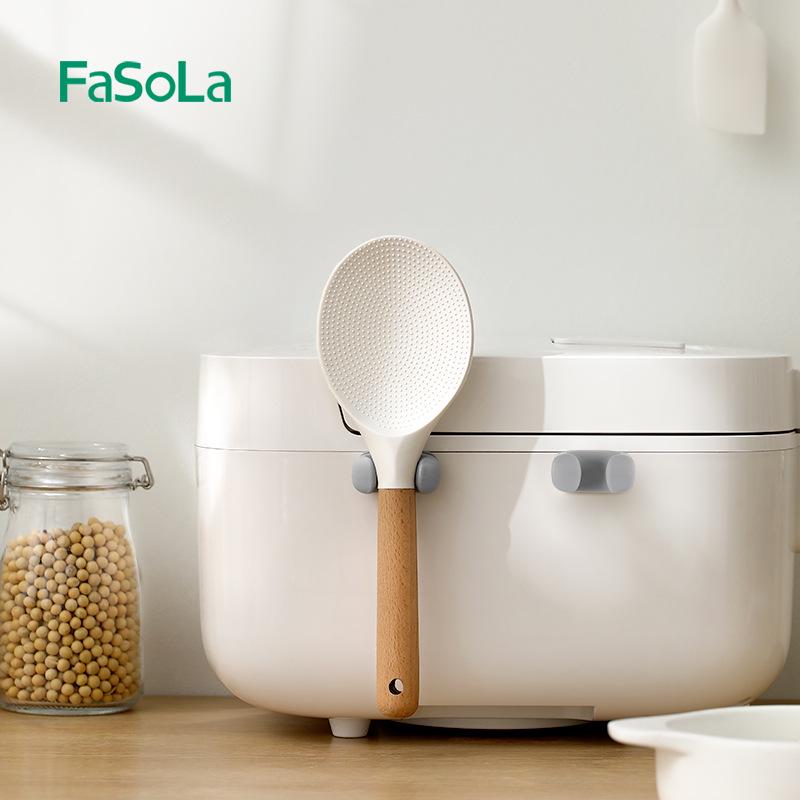 FaSoLa Wall-Mounted Silicone Rice Paddle & Spoon Holder сірий колір
FaSoLa Wall-Mounted Silicone Rice Paddle & Spoon Holder сірий колір