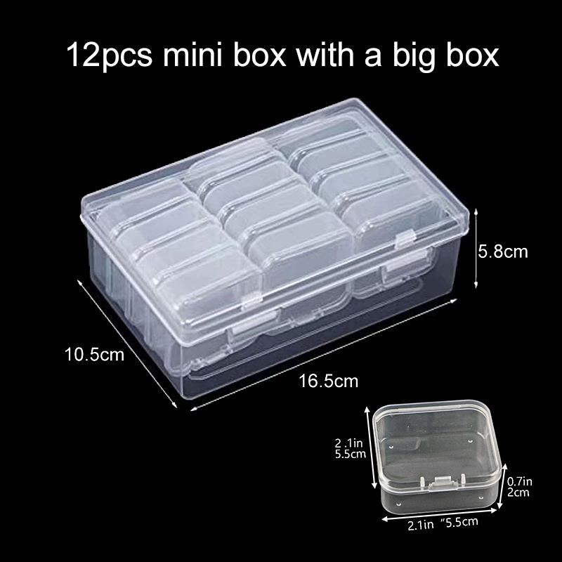 12/15/30pcs Storage Box Transparent Plastic Square Rectangle Packaging Box Case Container For Household Small Item Storage TMZ
12/15/30pcs Storage Box Transparent Plastic Square Rectangle Packaging Box Case Container For Household Small Item Storage TMZ