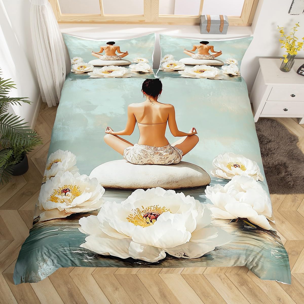 Chakra Duvet Covers Queen Lightweight Bedding Sets Zen Spiritual Bedding Sets Bedroom Decor 1 Duvet Cover 2 Pillowcases No Quilt EU Single(135*200cm)3pcs
Chakra Duvet Covers Queen Lightweight Bedding Sets Zen Spiritual Bedding Sets Bedroom Decor 1 Duvet Cover 2 Pillowcases No Quilt EU Single(135*200cm)3pcs