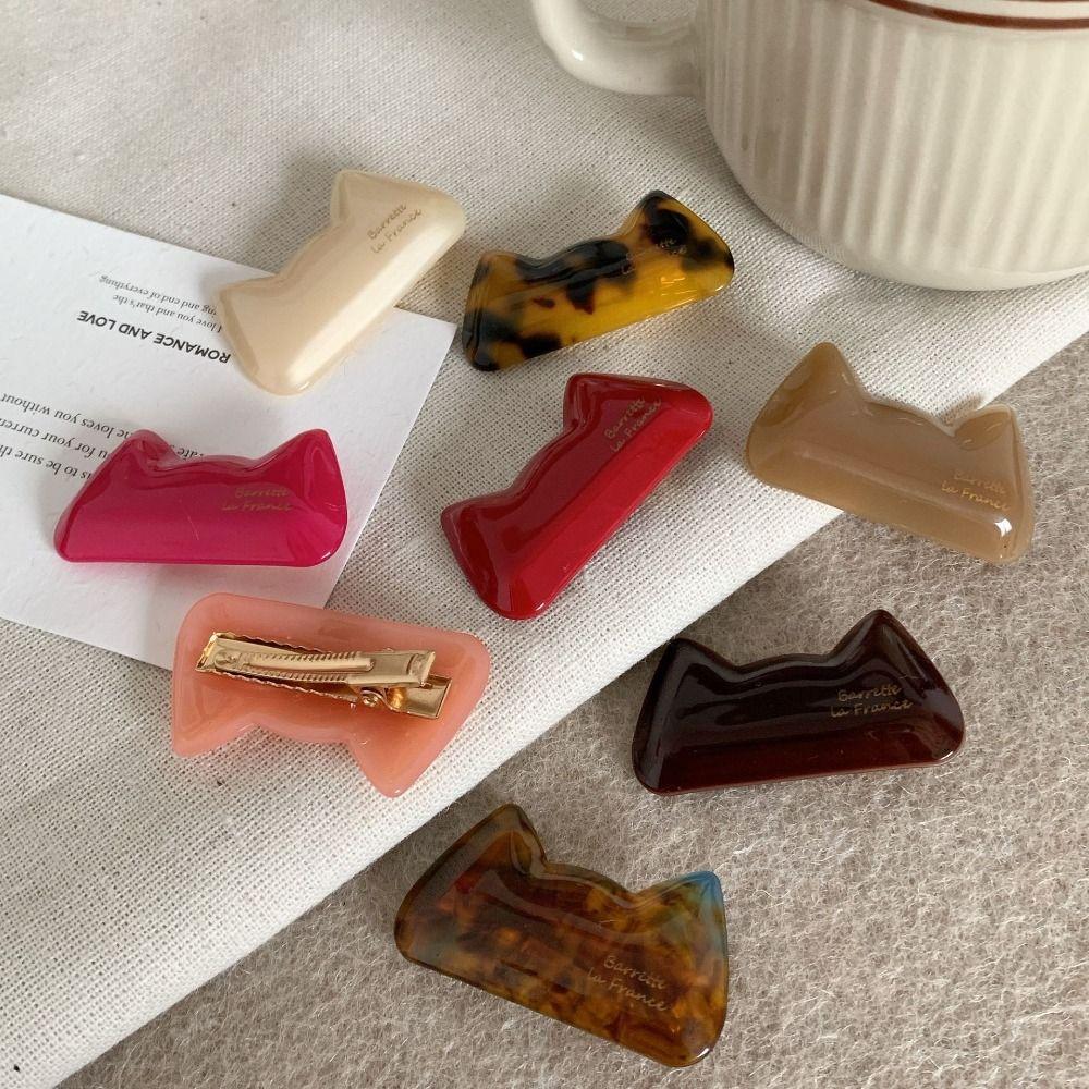 Korean Style Acetic Acid Hairpin Flower Cat Duckbill Clip Vintage Cat Hair Clip Ladies
Korean Style Acetic Acid Hairpin Flower Cat Duckbill Clip Vintage Cat Hair Clip Ladies