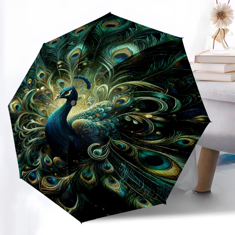 1pc Sturdy 8-Bone Auto Umbrella, Beautiful Peacock Umbrella, Digital Printed, Foldable Umbrella for On-the-Go Outdoor Use
1pc Sturdy 8-Bone Auto Umbrella, Beautiful Peacock Umbrella, Digital Printed, Foldable Umbrella for On-the-Go Outdoor Use