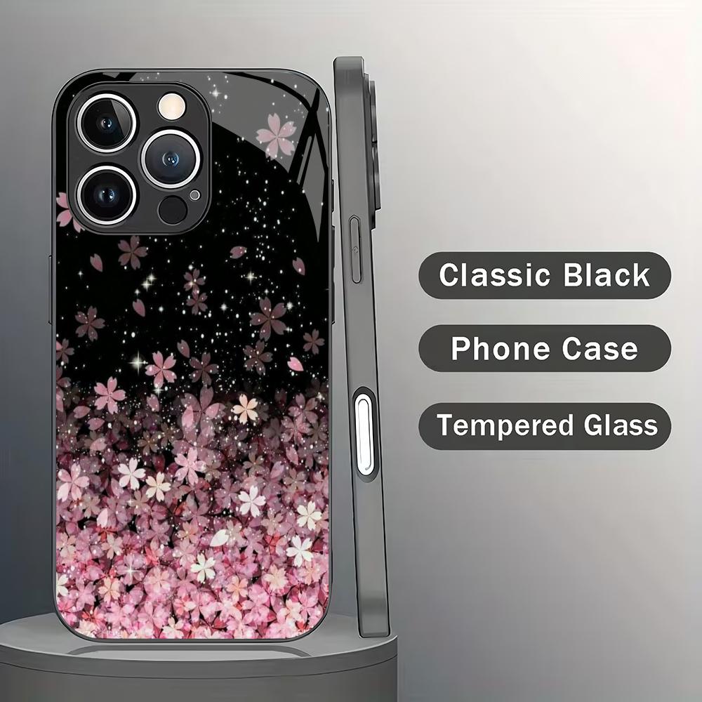 Pink cherry blossom pattern tempered glass phone case suitable for iPhone 17 16 15 14 13 12 11 Pro/Max/Plus anti drop back cover iPhone 17ProMax
Pink cherry blossom pattern tempered glass phone case suitable for iPhone 17 16 15 14 13 12 11 Pro/Max/Plus anti drop back cover iPhone 17ProMax