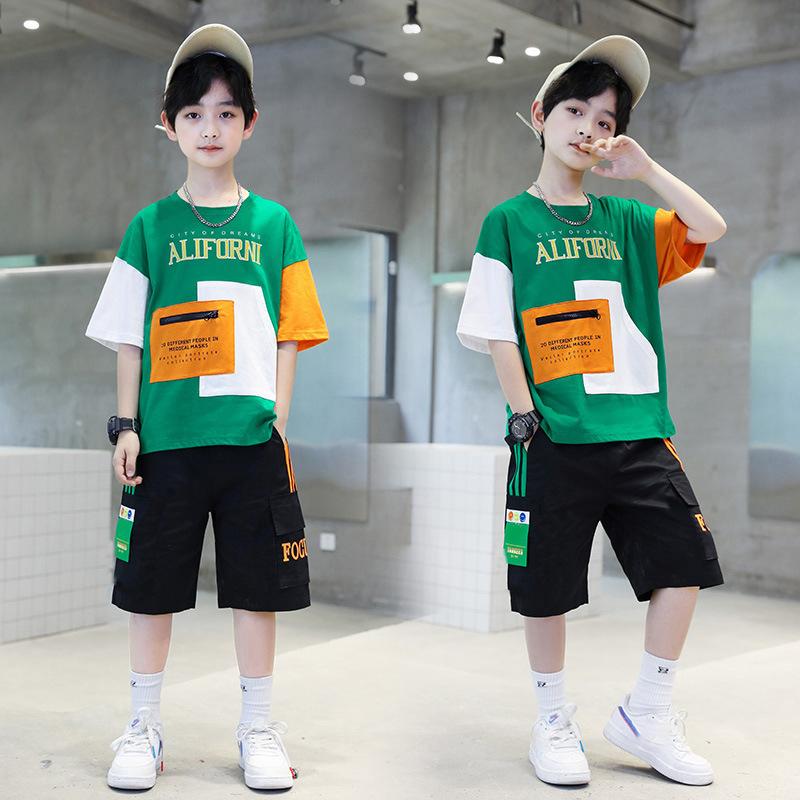 Summer Boys Clothes Sets Teenager Casual Outfits Kids Print T-shirt +Shorts 2Pcs Children Short Sleeve Tracksuit Suits 5-12 Year 140 зелений
Summer Boys Clothes Sets Teenager Casual Outfits Kids Print T-shirt +Shorts 2Pcs Children Short Sleeve Tracksuit Suits 5-12 Year 140 зелений