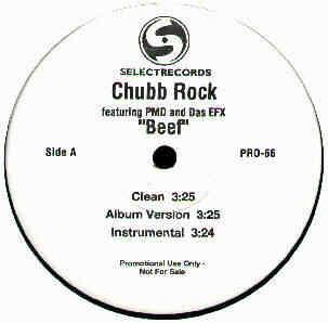 12inch Record CHUBB ROCK - Beef PRO66 Select Records 1997 US Rap & Hip-Hop/R&B Used
12inch Record CHUBB ROCK - Beef PRO66 Select Records 1997 US Rap & Hip-Hop/R&B Used