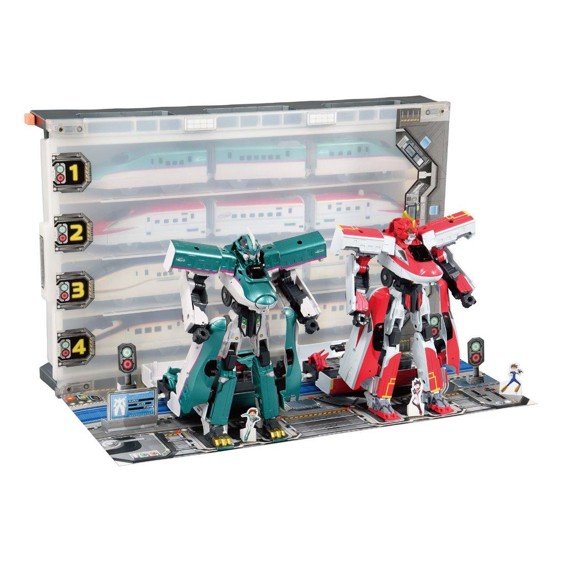 Plarail Shinkansen transformation robot Shinkalion Stores Big base box Shinkalion! 
Plarail Shinkansen transformation robot Shinkalion Stores Big base box Shinkalion!