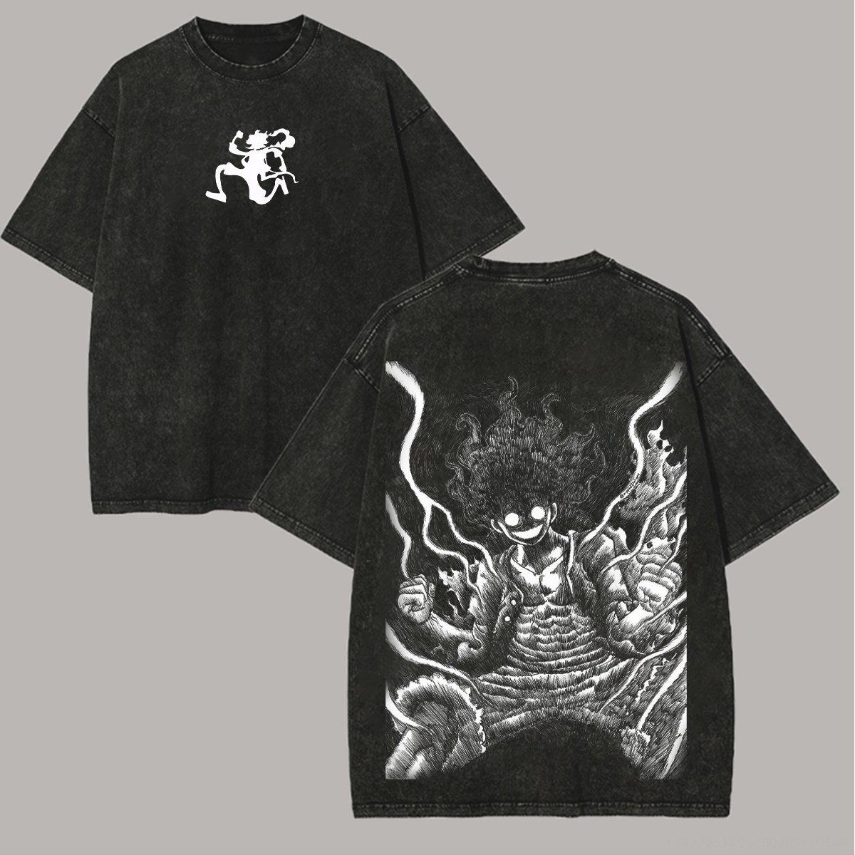 Anime ONE PIECE Anime Nika Luffy Printed Tshirt Mens and Womens Washed Tshirt High Quality Vintage Cotton Tshirt Tops M
Anime ONE PIECE Anime Nika Luffy Printed Tshirt Mens and Womens Washed Tshirt High Quality Vintage Cotton Tshirt Tops M