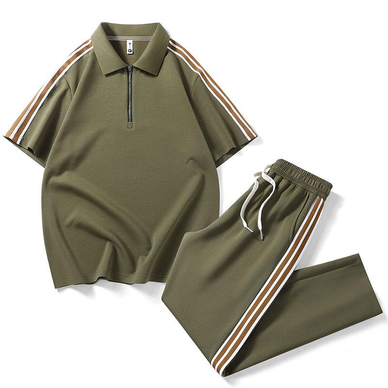 POLO shirt sports suit business casual half-link T-shirt and trousers two-piece set 2XL армия зеленый
POLO shirt sports suit business casual half-link T-shirt and trousers two-piece set 2XL армия зеленый