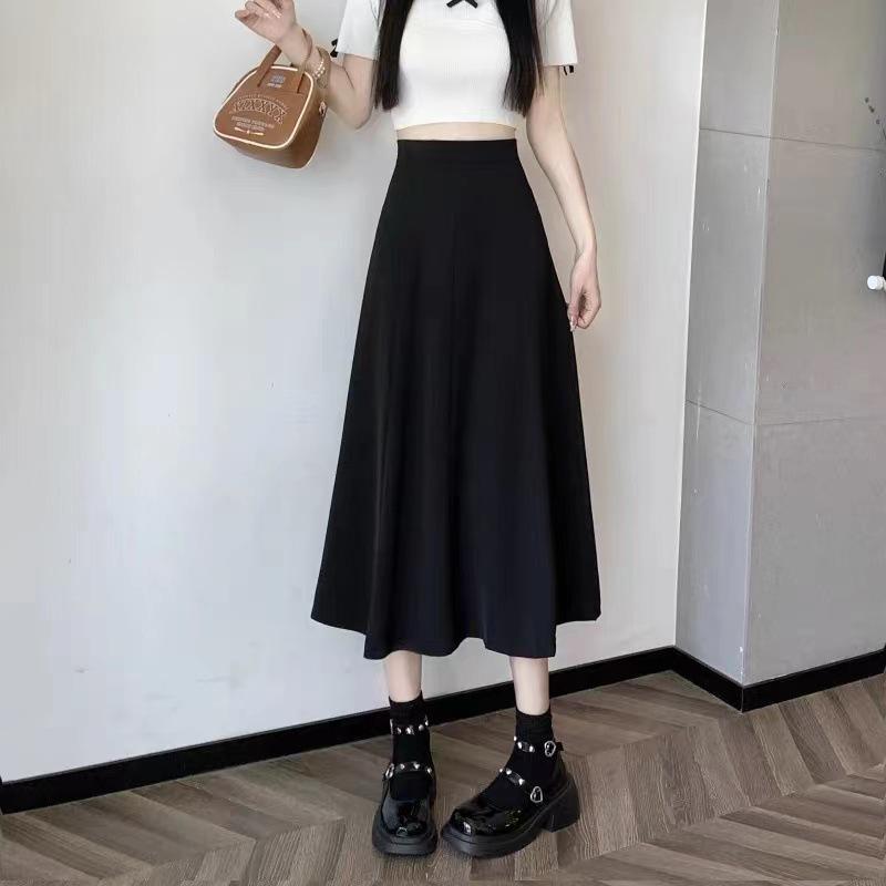 Pear-Shaped High-Waist A-Line Skirt: Women s Spring/Summer Midi with Umbrella Drape and Big Swing S чёрный
Pear-Shaped High-Waist A-Line Skirt: Women s Spring/Summer Midi with Umbrella Drape and Big Swing S чёрный