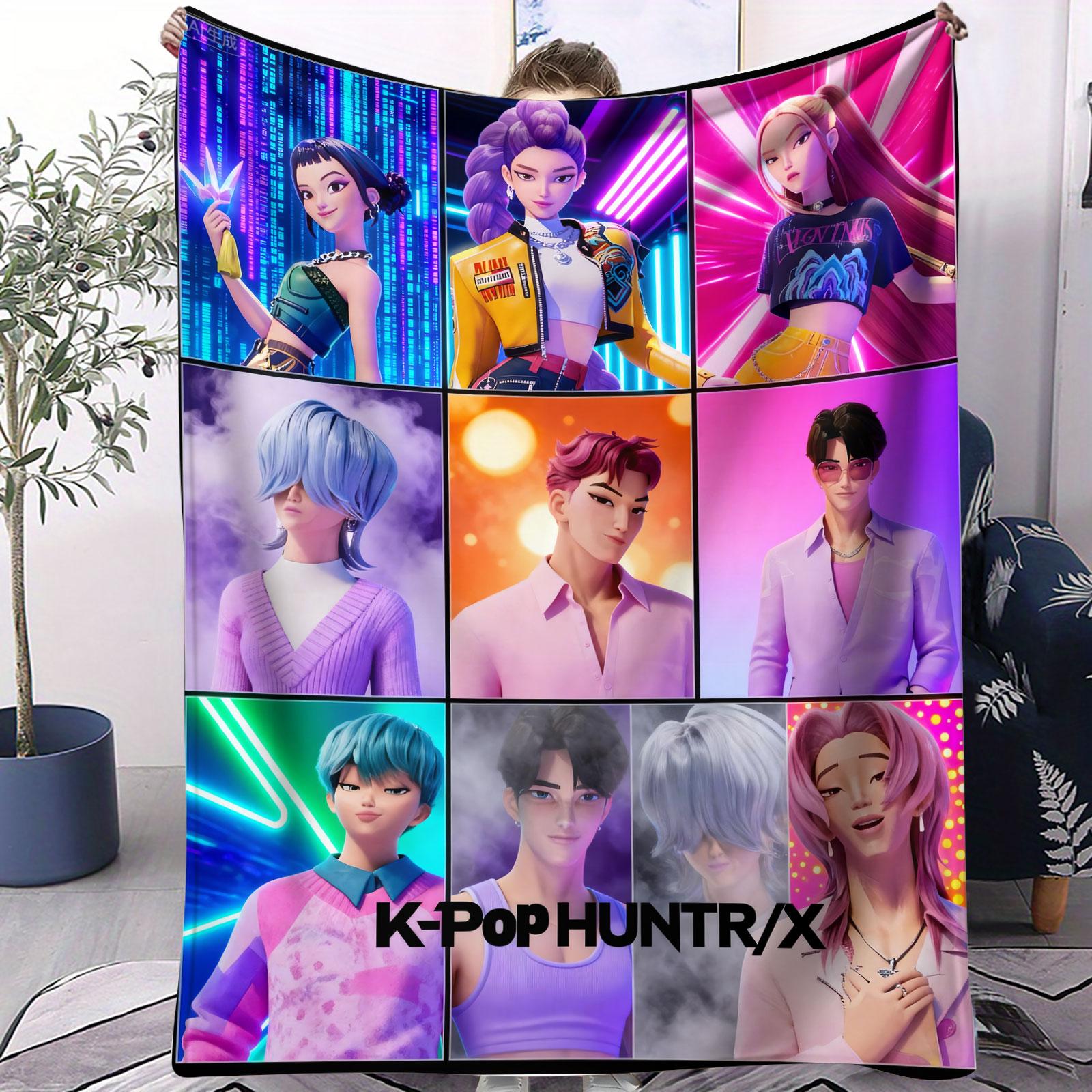 K-Pop Demon Hunters Flannel Blanket Soft Warm Fluffy Throw for Bed Sofa Picnic Napping Camping Travel Multifunctional Blanket 70x100cm(28x40inch)
K-Pop Demon Hunters Flannel Blanket Soft Warm Fluffy Throw for Bed Sofa Picnic Napping Camping Travel Multifunctional Blanket 70x100cm(28x40inch)