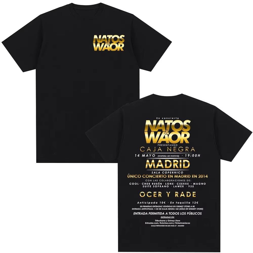 Rapper Natos Y Waor 100cotton Mens Shirt Summer Graphics Shirts Womens Y2k Hip Hop Short Sleeve Streetwear Tshirt 4XL
Rapper Natos Y Waor 100cotton Mens Shirt Summer Graphics Shirts Womens Y2k Hip Hop Short Sleeve Streetwear Tshirt 4XL