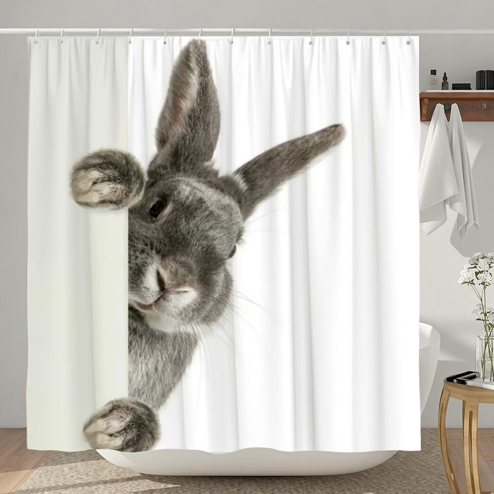 Funny Rabbit S Secret Observation Shower Curtain Washable Dirt-Resistant Shower Head Waterproof Polyester Bath Curtain W60H190(CM)-1 Pcs
Funny Rabbit S Secret Observation Shower Curtain Washable Dirt-Resistant Shower Head Waterproof Polyester Bath Curtain W60H190(CM)-1 Pcs