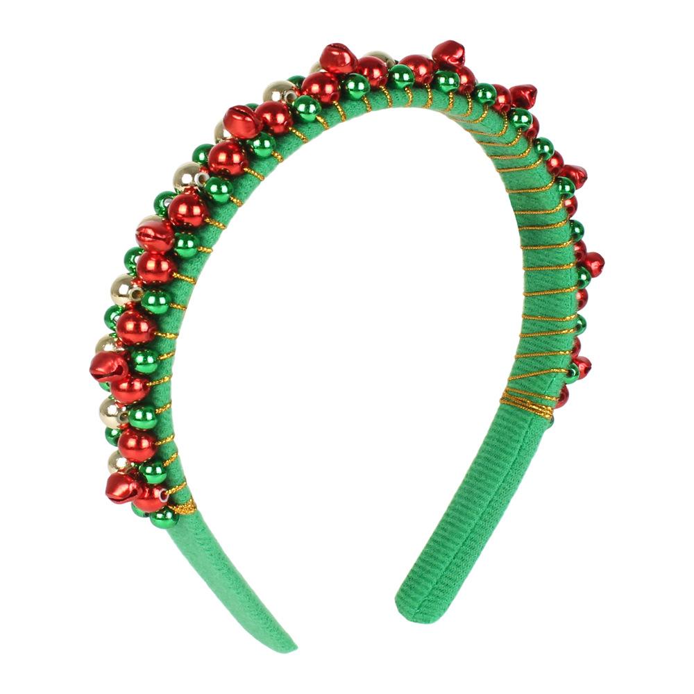 Festive Christmas Headband with Red Green Beads and Cute Bells Holiday Party Accessory for Women Girls Celebration Wear
Festive Christmas Headband with Red Green Beads and Cute Bells Holiday Party Accessory for Women Girls Celebration Wear