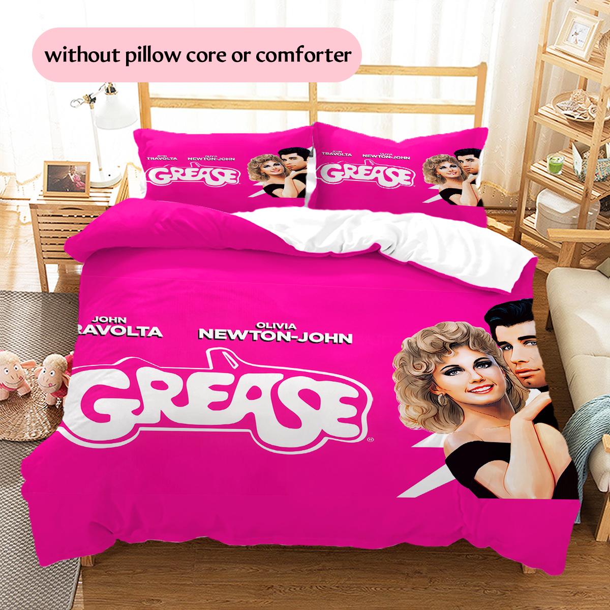 Grease Pattern Bedding Home Decoration Birthday & Festival Gift (1 * duvet cover + 2 * pillowcase, without core) 135x200cm
Grease Pattern Bedding Home Decoration Birthday & Festival Gift (1 * duvet cover + 2 * pillowcase, without core) 135x200cm