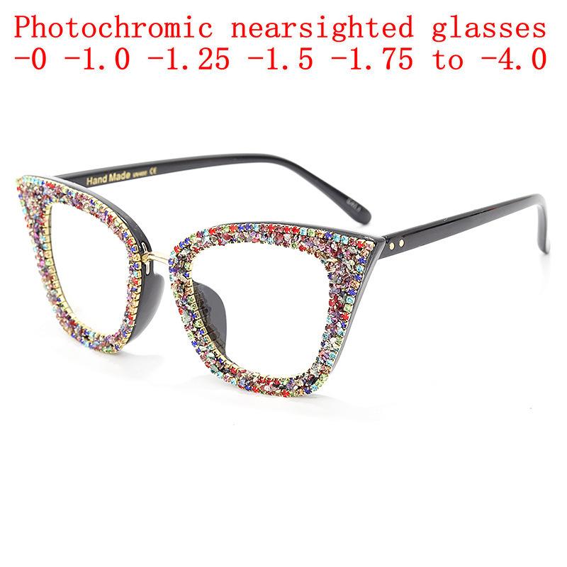 Diamond Cat Eye Sunglasses Women Rhinestone Oversized Optical Myopia Glasses Ladies Photochromic Prescription Eyewear Diopter NX Myopia-0
Diamond Cat Eye Sunglasses Women Rhinestone Oversized Optical Myopia Glasses Ladies Photochromic Prescription Eyewear Diopter NX Myopia-0