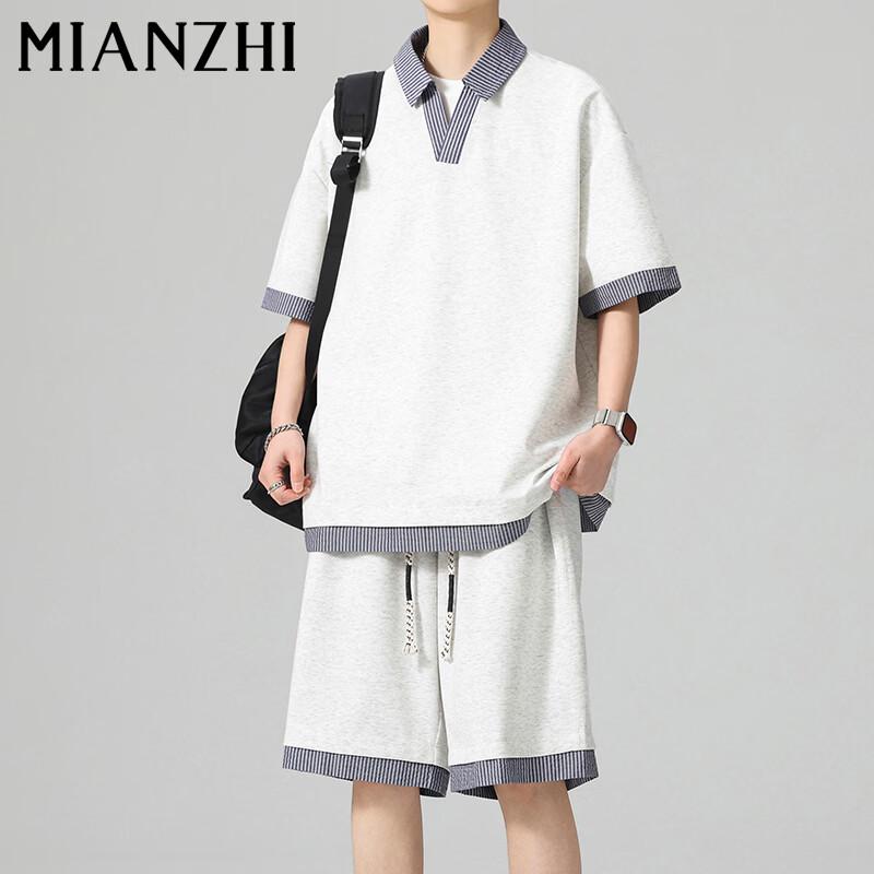 Men s Faux Two-Piece Summer T-Shirt & Shorts Set 3XL
Men s Faux Two-Piece Summer T-Shirt & Shorts Set 3XL