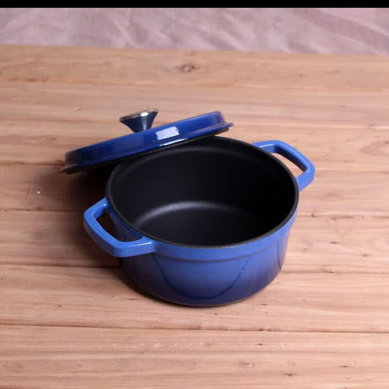 LIEI 26cm Blue Enamel Cast Iron Soup Pot
LIEI 26cm Blue Enamel Cast Iron Soup Pot