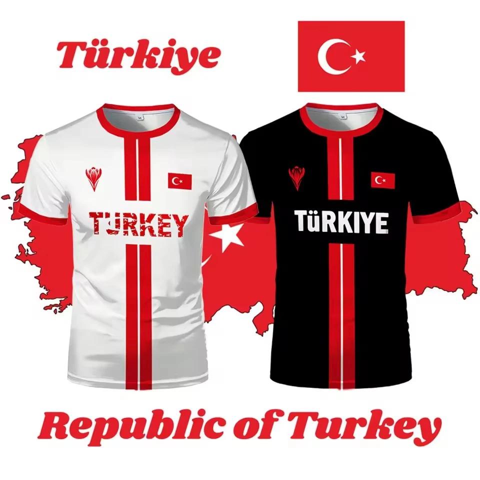 Turkey Football Jersey Breathable Quick-drying Sports Short-sleeved T-shirt Turkish Flag 3D Printed Fashion Loose Men s T Shirts 6XL
Turkey Football Jersey Breathable Quick-drying Sports Short-sleeved T-shirt Turkish Flag 3D Printed Fashion Loose Men s T Shirts 6XL