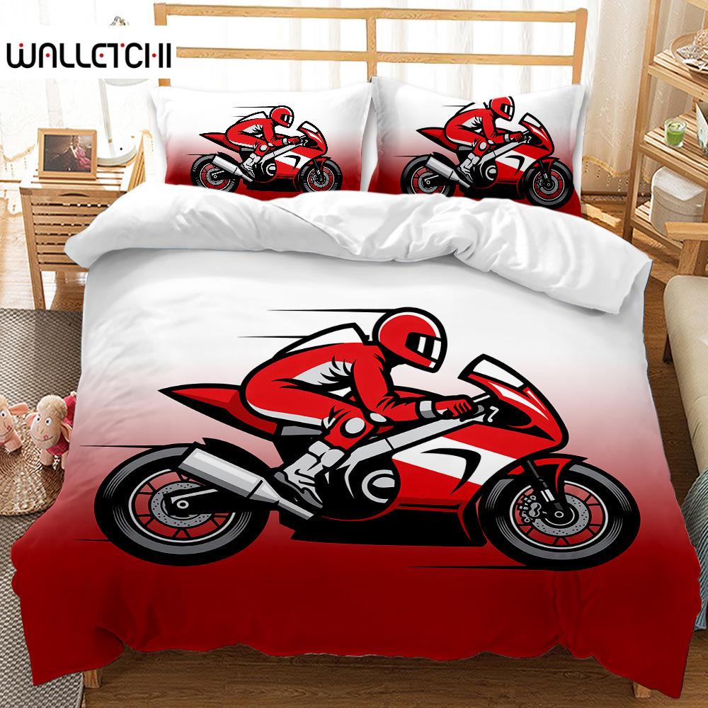 Motorcycle Duvet Cover Set King Size Red And Black Dirt Bike Bedding Set Microfiber Boy Extreme Sports Theme Comforter Cover Set EU single(135x200cm)
Motorcycle Duvet Cover Set King Size Red And Black Dirt Bike Bedding Set Microfiber Boy Extreme Sports Theme Comforter Cover Set EU single(135x200cm)