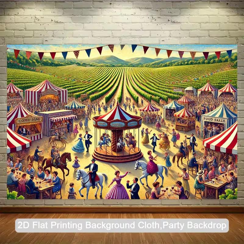 2D Retro Fair Backdrop Rural Carnival Tent Party Photography Background 47.2x31.5inch/120*80cm
2D Retro Fair Backdrop Rural Carnival Tent Party Photography Background 47.2x31.5inch/120*80cm