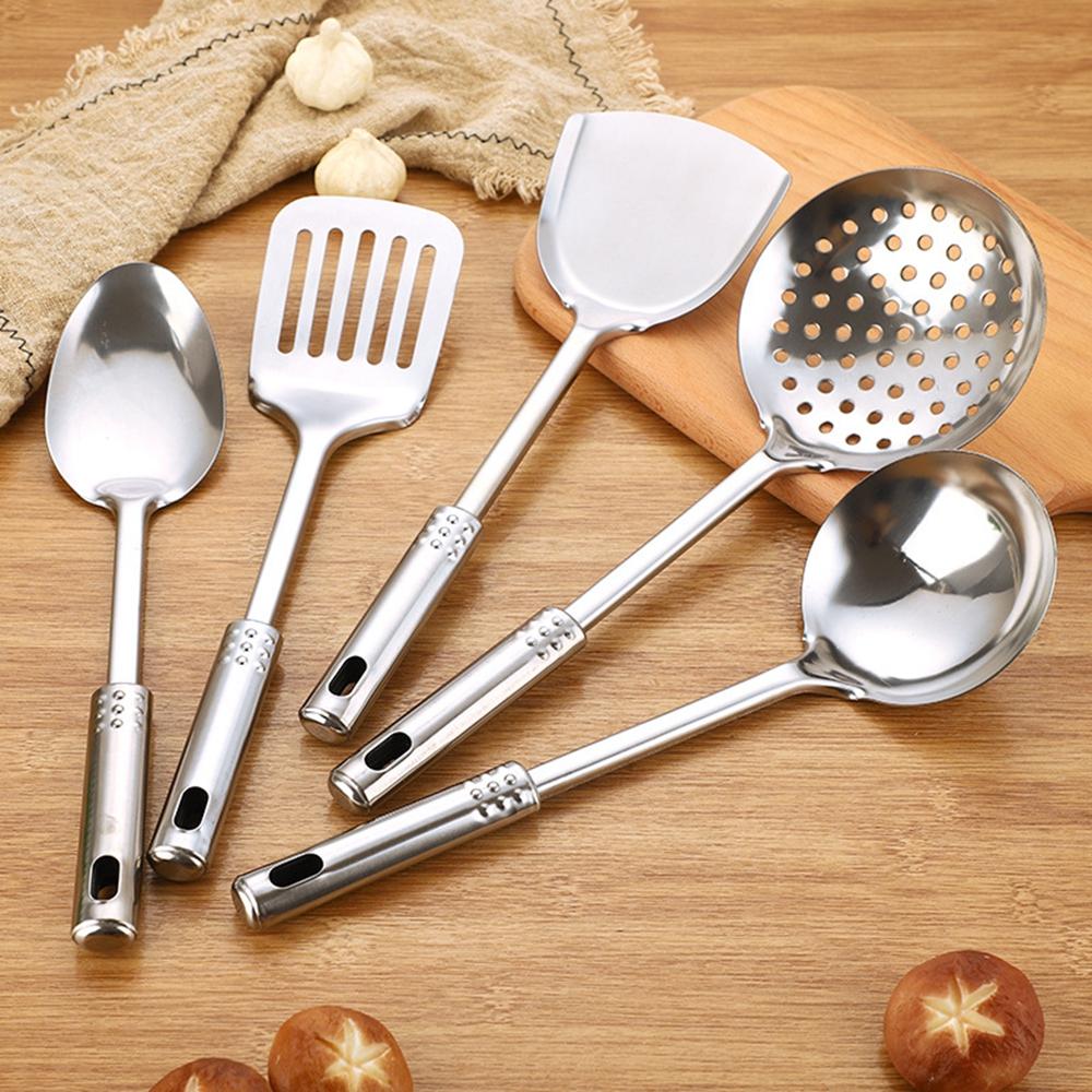 Kitchen Stainless Steel Kitchen Tools Cooking Utensil Colander Spatula Frying Spatula Soup Spoon A
Kitchen Stainless Steel Kitchen Tools Cooking Utensil Colander Spatula Frying Spatula Soup Spoon A