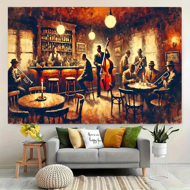 Nostalgic Jazz Style Decorative Tapestry Restaurant Studio Background Cloth Antique Art Style Props Room Decoration 74x94cm(29x37in)
Nostalgic Jazz Style Decorative Tapestry Restaurant Studio Background Cloth Antique Art Style Props Room Decoration 74x94cm(29x37in)