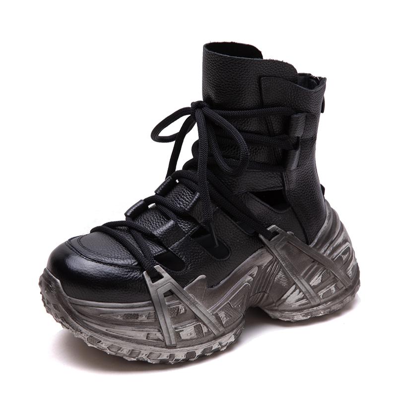 Women s Leather Platform Boots Punk Style Chunky Heel High-Top Lace-Up Combat Boots 40 чорний
Women s Leather Platform Boots Punk Style Chunky Heel High-Top Lace-Up Combat Boots 40 чорний