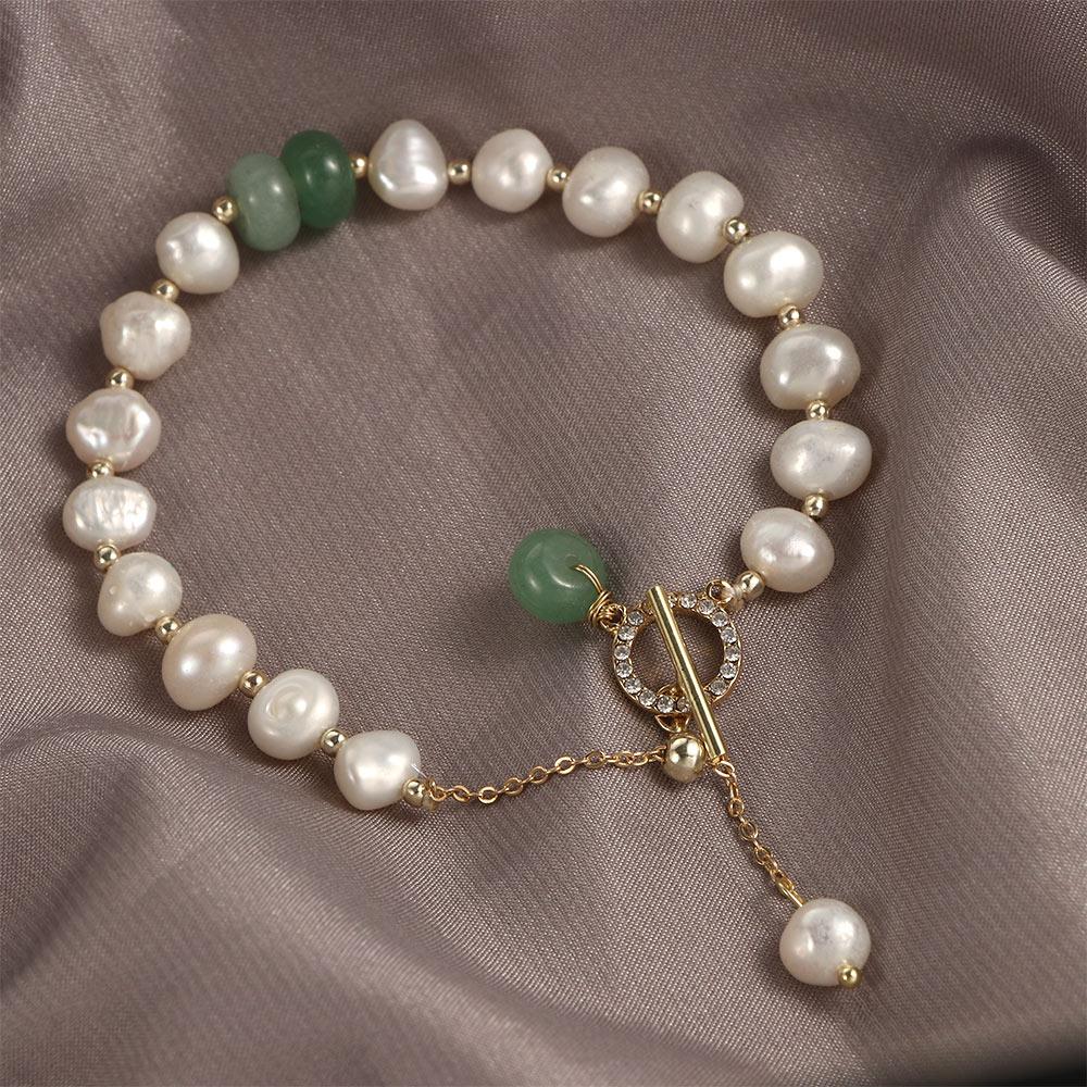 Girls Temperament Fashion Jewelry Rhinestone Natural Stone Pearl Bracelets Crystal Bangles Pendant золотий
Girls Temperament Fashion Jewelry Rhinestone Natural Stone Pearl Bracelets Crystal Bangles Pendant золотий