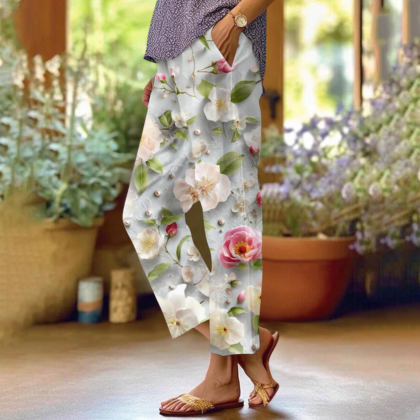 Women s Fashionable Textured Print Pocketed Casual Pants With Elastic Waistband. XL білий
Women s Fashionable Textured Print Pocketed Casual Pants With Elastic Waistband. XL білий