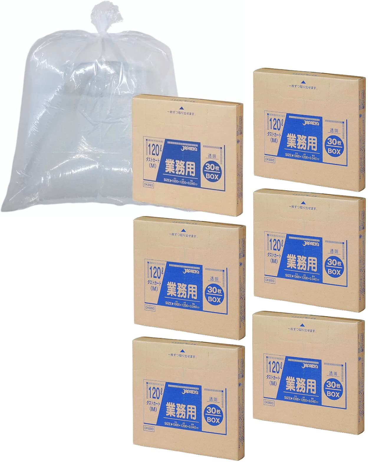 Japax Garbage Bag Height 120cm x Width 100cm x Thickness 120L Dust Cart Transparent BOX 180 Sheets Sheets x 6 Case Sold DKB93 Approx. 0.04mm (30
Japax Garbage Bag Height 120cm x Width 100cm x Thickness 120L Dust Cart Transparent BOX 180 Sheets Sheets x 6 Case Sold DKB93 Approx. 0.04mm (30