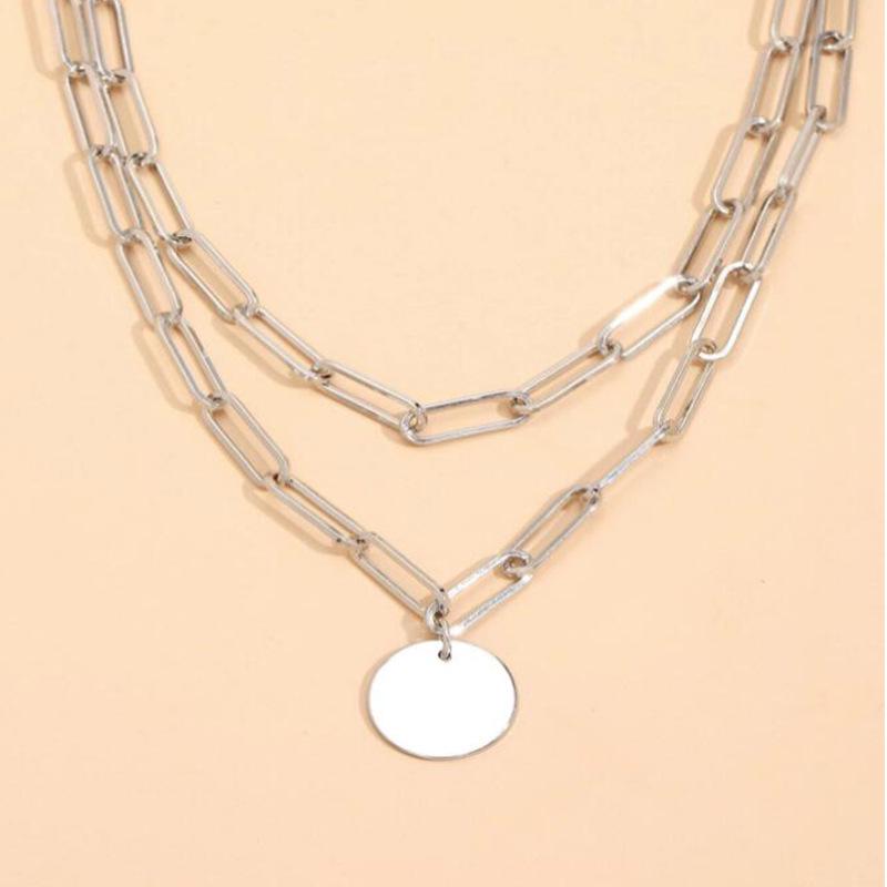 Преувеличенное панковское колье-чокер с двумя кругами для женщин
Преувеличенное панковское колье-чокер с двумя кругами для женщин