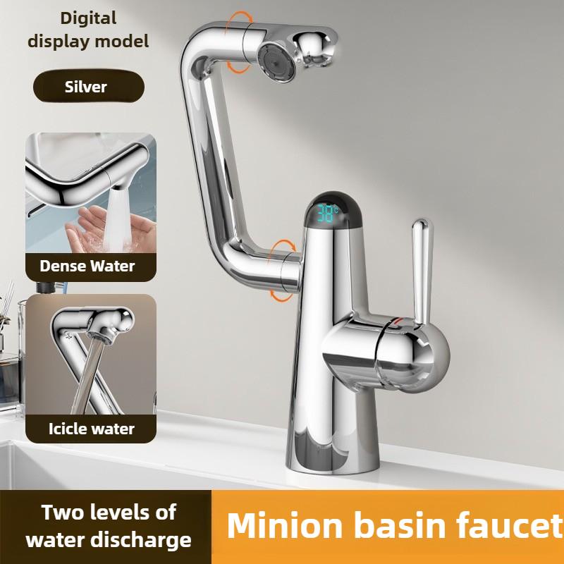 LED Temperature Display Basin Faucet 2 Modes Sprayer LED Light Hot Cold Water Sink Mixer Wash Tap Single Hole Bathroom
LED Temperature Display Basin Faucet 2 Modes Sprayer LED Light Hot Cold Water Sink Mixer Wash Tap Single Hole Bathroom