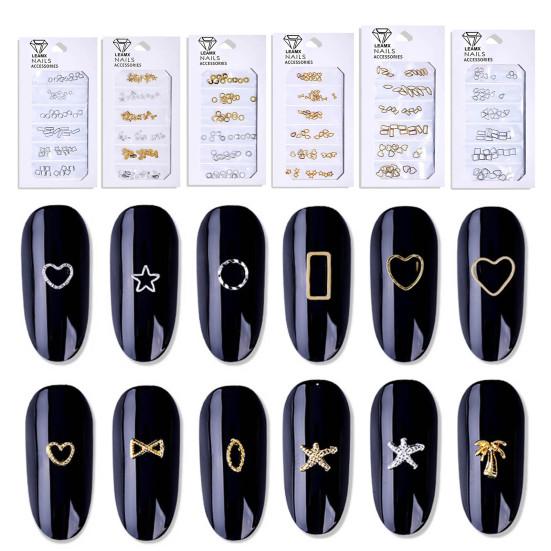 1 Bag Nail Art Decor Gloss Three-dimensional Non-falling Various Shape DIY Vintage 3D Ocean Style Cross Alloy Nail Ornament Nail Salon Supply
1 Bag Nail Art Decor Gloss Three-dimensional Non-falling Various Shape DIY Vintage 3D Ocean Style Cross Alloy Nail Ornament Nail Salon Supply