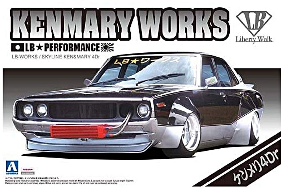 Aoshima Bunka Kyozai Liberty Walk Series 3 Nissan Skyline Kenmeri 4Dr Plastic Model 1/24 No.
Aoshima Bunka Kyozai Liberty Walk Series 3 Nissan Skyline Kenmeri 4Dr Plastic Model 1/24 No.
