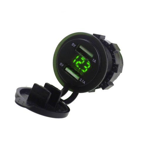 Dual QC 3.0 Car Charger USB Outlet Quick Charging Outlet for RV Marine Boat Power Socket Charger Socket зелёный
Dual QC 3.0 Car Charger USB Outlet Quick Charging Outlet for RV Marine Boat Power Socket Charger Socket зелёный