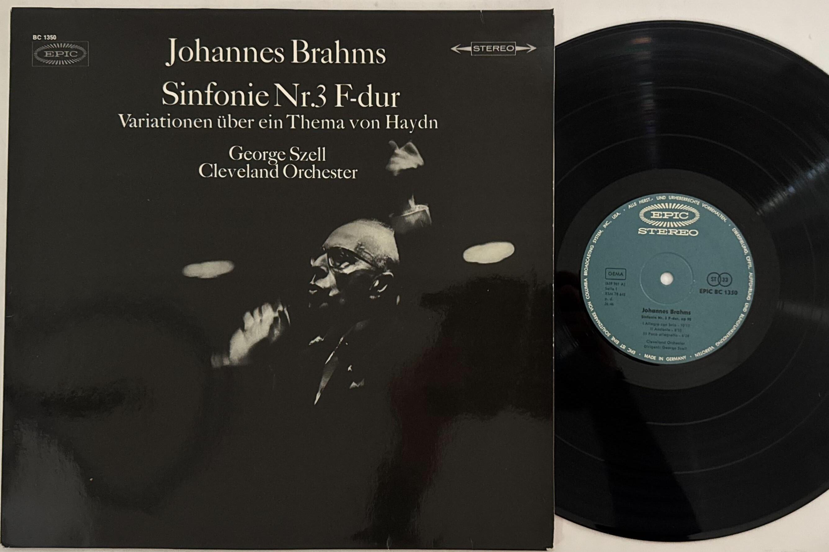 LP Record GEORGE SZELL CLEVELAND ORCHESTER Brahms Sinfonie Nr3 Fdur Op90 V BC1350 EPIC Germany Classical Used
LP Record GEORGE SZELL CLEVELAND ORCHESTER Brahms Sinfonie Nr3 Fdur Op90 V BC1350 EPIC Germany Classical Used